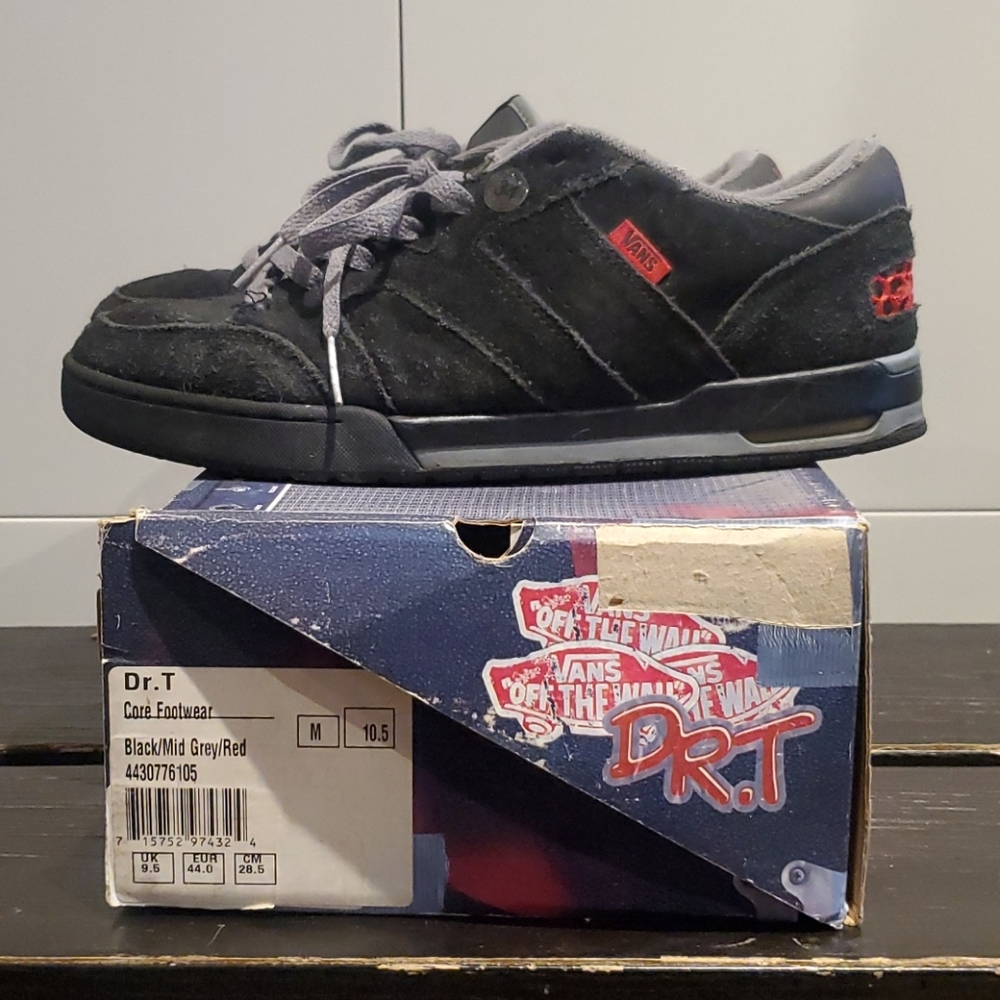 Vans Dr T. Black Grey Red size 10.5